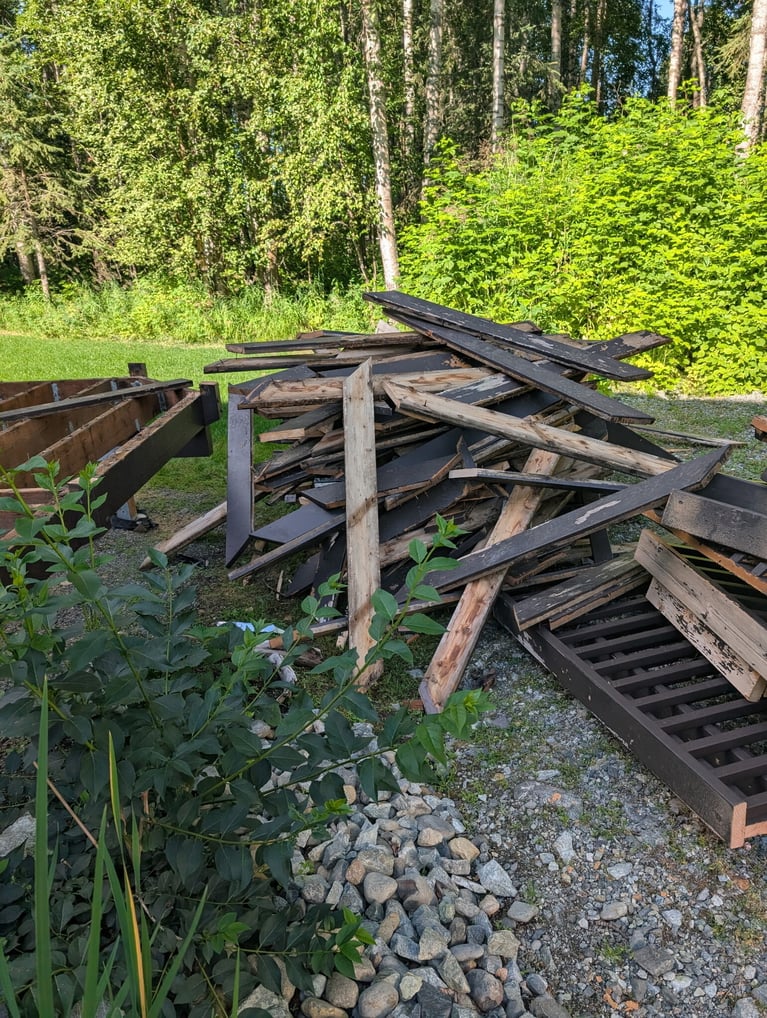 Deck installation progress picture