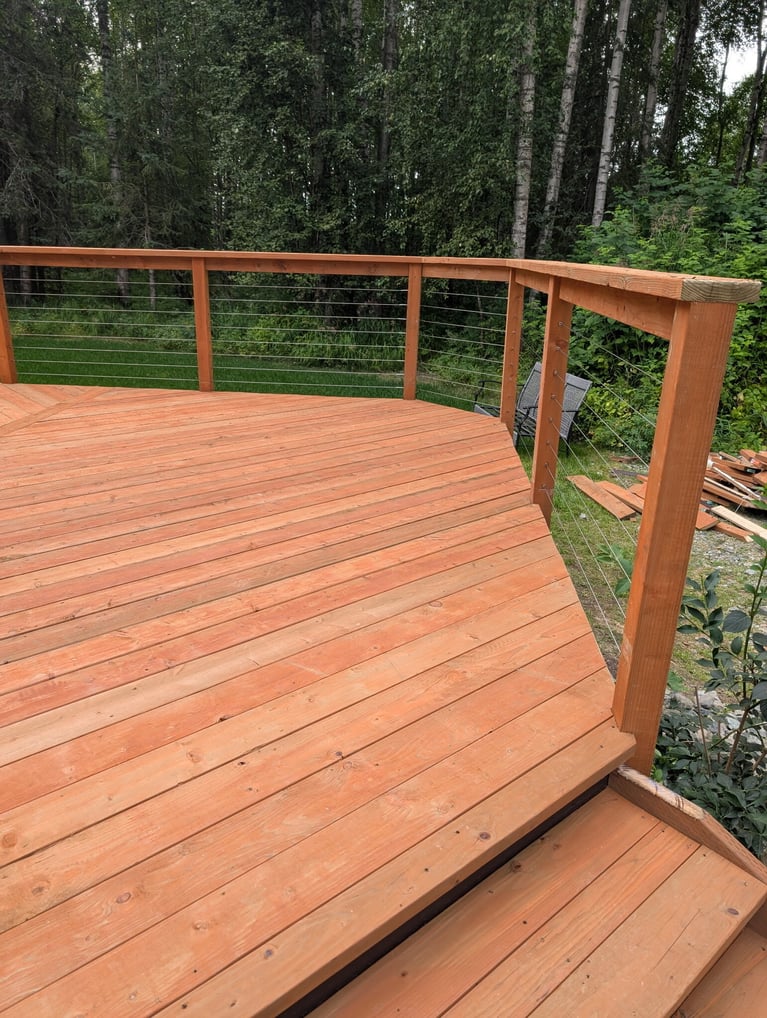 Deck installation after picture